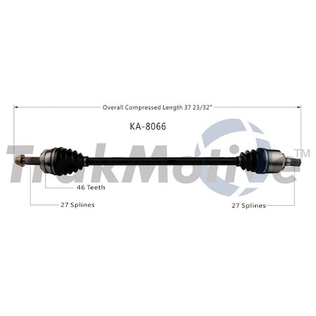 Surtrack Axle Cv Axle Shaft, Ka-8066 KA-8066